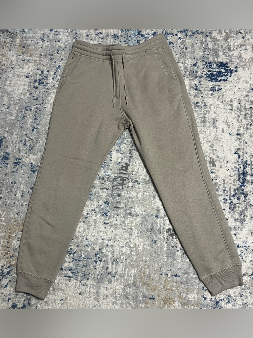 Hollister Men's Taupe Gray Drawstring Joggers